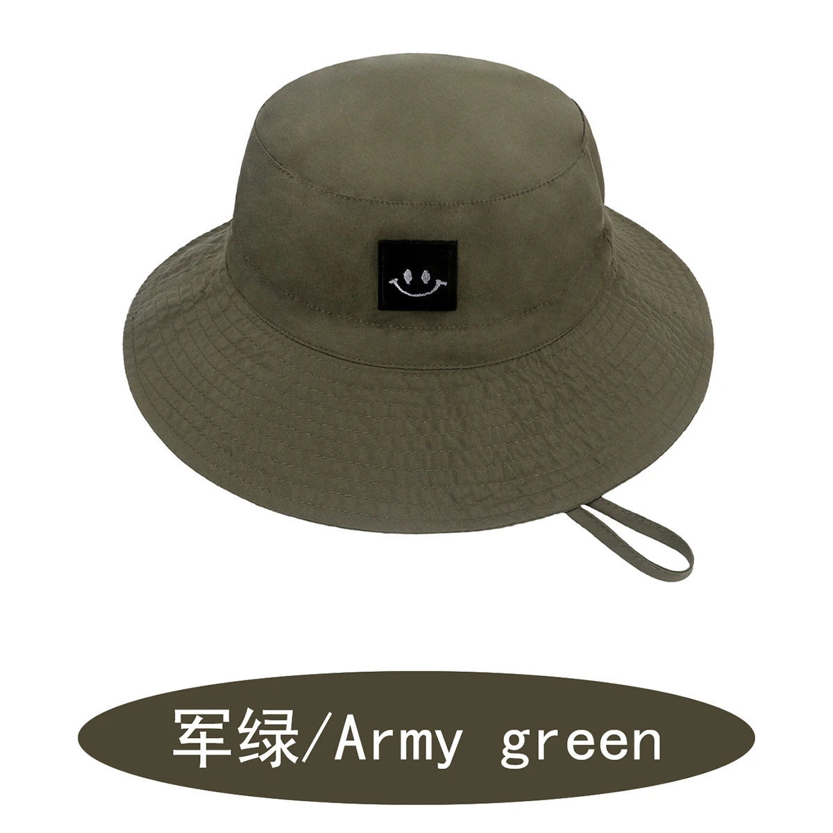 SMILE Baby Sunhat Summer Spring Kids Bucket Hat For Girls Boys Children Big Visor Cotton Sun Cap Beach Travel Panama Hats Caps