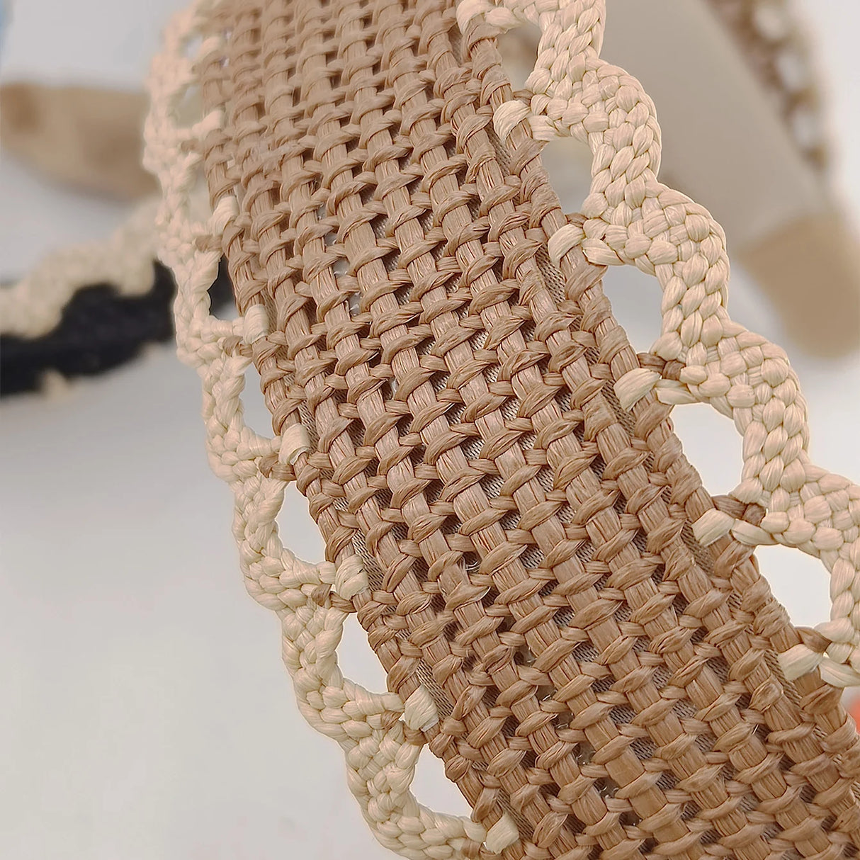 Fashion Headband Women Hair Bands Broadside Wool Raffia Cross Knot Headbands Girls Hair Band Hair Accessories Headwear