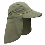 Connectyle Boys Girls Kids Summer UPF 50+ Sun Protection Cap Adjustable Quick Dry  Detachable Fishing Hat with Neck Flap