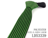 Green Color Neck Ties Casual Skinny Tie For Party Boys Girls Plaid Necktie Wedding Necktie For Groom Striped Neck Wear For Men