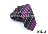 Slim Ties For Men Women Skinny Striped Plaid Paisley 5cm Necktie Casual Wear For Party Wedding Narrow Collar Male Tie Accessorie