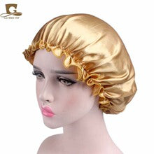 2020 New No. plus-Sized African Printing round Cap Double-Layer Satin Lining Wide Edge Nightcap Chemotherapy Hat