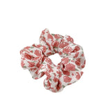 2 Pcs Korean Hair Accessories Women Small Fresh Fabric Flower Printing Elastics Hair Band Scrunchies Hair Tie Girl Ponytail Hold