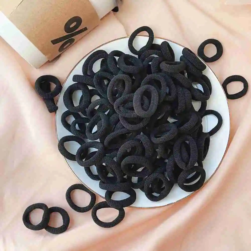 20pcs Kids Elastic Hair Bands Girls Plush Ball Rubber Band For Children Sweets Scrunchie Hair Ties Clip Baby Hair Accessories