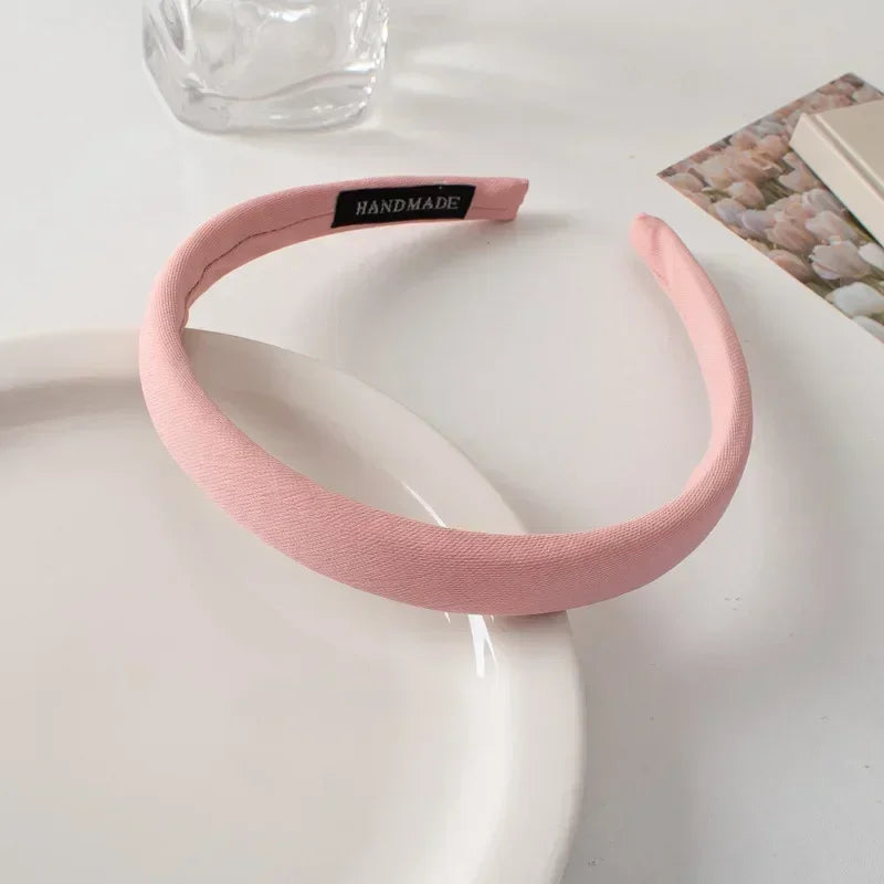 Spring Summer Women Colorful Head Hoop Princess Girls Sweet Plaid Cloth Headbands for Children Daily Headpiece Hair Accessories