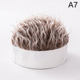 Baseball Cap Men Women Beanie Wig Hat Fun Short Hair Caps Breathable Soft for Party Toupee Hats Outdoor