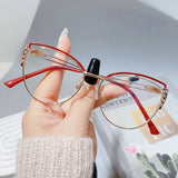 Blue Ray Blocking Anti-Blue Light Glasses Ultralight Metal Computer Goggles Eye Protection Square Eyeglasses Men Women