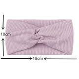 1PC Children's Headbands, Ribbed Crossed Wide Band Stretchy Headbands, Hair Hoops, Baby Hair Accessories, Baby Headbands
