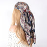 Silk Scarves Women Luxury Brand Summer Fashion Designer Head/Hair Scarf 90*90cm Hijab Bandana Cheveux Foulard Femme 90X90CM