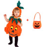 Kids Halloween Party Costume Romper with Hat Shoes Toddler Pumpkin One-Piece Boy Girl Baby Jumpsuit Cosplay Clothing Set 1-10T