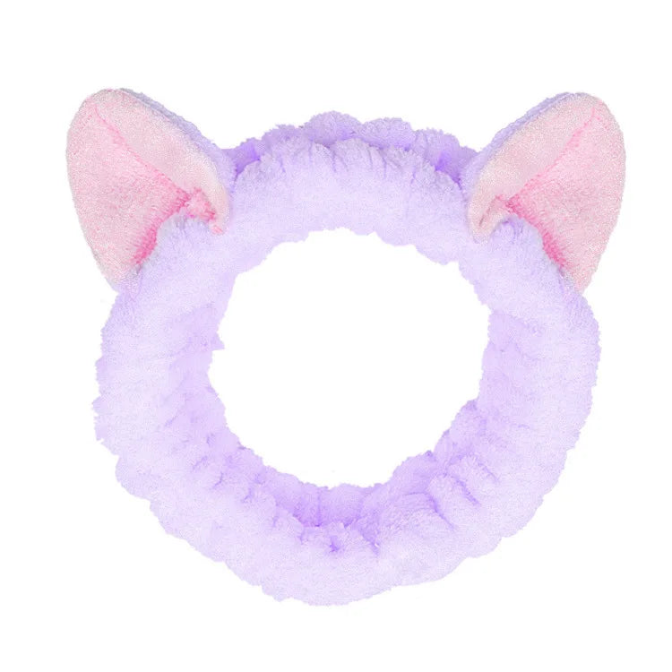 Headband For Washing Wash Face Rabbit makeup Hairbands Girls Elastic Holder Hair Strap Bands Ears Turban Hair Accessories