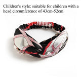 European and American silk elastic elastic cross headband, stylish, simple and versatile headband for parents and children