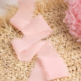 DIY Edged Chiffon Silk-Like Ribbons Wedding Invitation Bouquet Fabric 4cmx5m Christmas Decoration Gift Wrapping