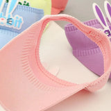 Kids Baseball Hat Empty Top 3D Rabbit Ears Baby Sun Hat Lovely Summer Hat Beach Sun Visor Cap Outdoor Supply For Girls Boys
