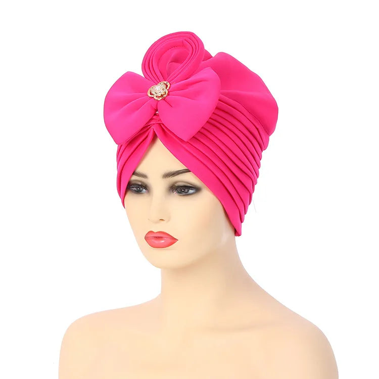 Handmade Nigerian Wedding Gele African Auto Gele Headtie Muslim Turban Cap Arab India Hat Female Head Wraps Turbante Mujer
