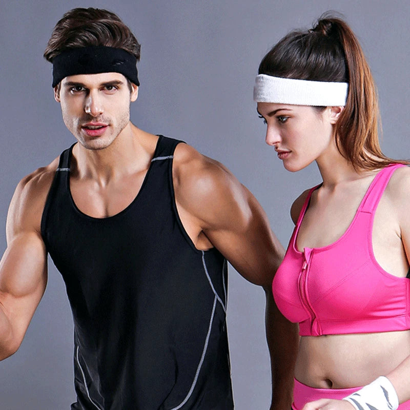 Fashion Sports Headbands for Women Men Solid Elastic Hair Bands Running Fitness Yoga Headwear Stretch Makeup Head Band