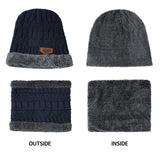 3pcs/Set Warm Plush Lined Knit Beanie, Scarf & Gloves Set, Winter Accessories