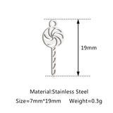 5Pcs Xmas Tree/Candy Cane/Snowman/Santa Claus Charm Stainless Steel Boots Christmas Pendant DIY Necklace Bracelet Jewelry Making