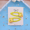 2 Pcs Lovely Little Chicken Children Elastics Hair Bands Hairpins Hair Clips Headwear Barrette Baby Girls Kids Hair Accessories