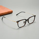 High Quality Luxury Glasses Ultra Light Pure Titanium Men's Eyeglass Frames High-Quality Acetate Prescription Eyeglass Frames