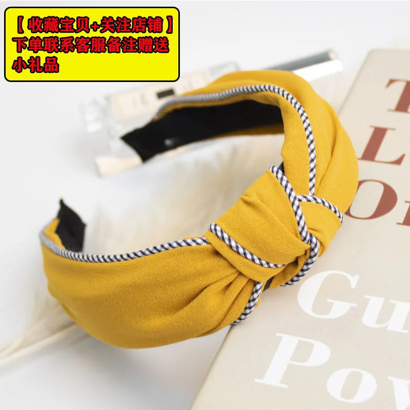 New Flower Headbands For Women Hair Hoop Knot Turban Headband Elastic Hairband Hair Accessories for Girls No Slip Stay