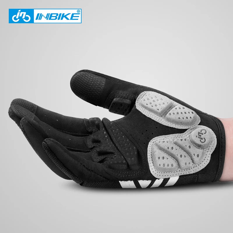 INBIKE Full Finger MTB Gloves Touch Screen Cycling Gloves Anti-slip Bicycle Gloves For Men Women Sport Motorcycle MTB IM19806