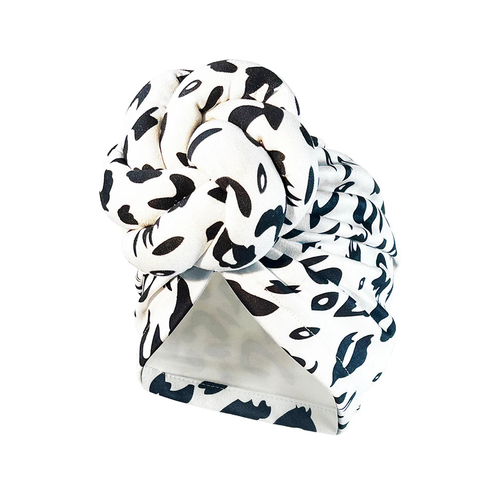 New African Turban for Women Large Flower Stretch Turban Headwrap Beanie Hat Ladies Turbante Mujer Bandanas Chemo Cap Head Cover
