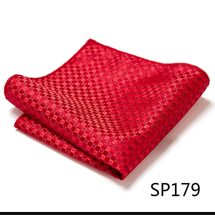 Pocket Square Handkerchief Nice Handmade Woven 100% Silk Hanky Pocket Square Printed  hombre Pink Office Clothing accessories