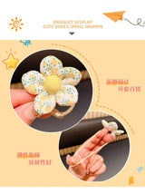 10 Pcs/Set New Baby Girl Cute Colors Flower Hair Bands Ponytail Holder Chilren Soft Scrunchies Rubber Kids Hair Accessories