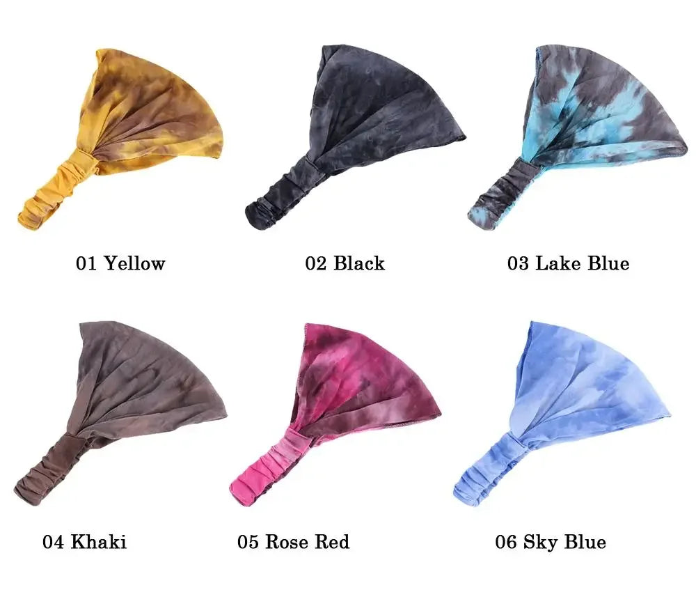 Ladies Hairband Head Band Headband Wrap Neck Head Scarf Cap 2 in 1 Bandana Turban HairBands Hair Accessories Headwrap