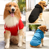 Winter Warm Pet Dog Clothes Soft Dog Hoodies Outfit for Medium Large Dogs Chihuahua Pug Sweater Clothing Puppy Coat Jacket