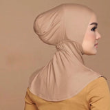 Under Scarf Hijab Cap Women Stretch Under Caps Solid Color Hijab Under Scarf Woman Hijab Cap Unisex Hijab Hats Turbans for Women