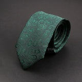 New Design Wedding Men Tie Grey Brown Green Paisley Flower Neckties Men Business Dropshipping Groom Collar Accessories Gift