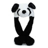 Plush Moving Rabbit Ears Hat Funny Hand Pinching Airbag Magnet Soft Hat Controllable Long Ears Cute Animal Gift Rabbit Ear Hat