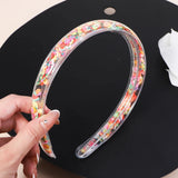 Transparent Quicksand Headbands For Children Kids Girls Fashion Glitter Sequin Teeth Hairbands Bezel Hair Hoops Hair Accessories