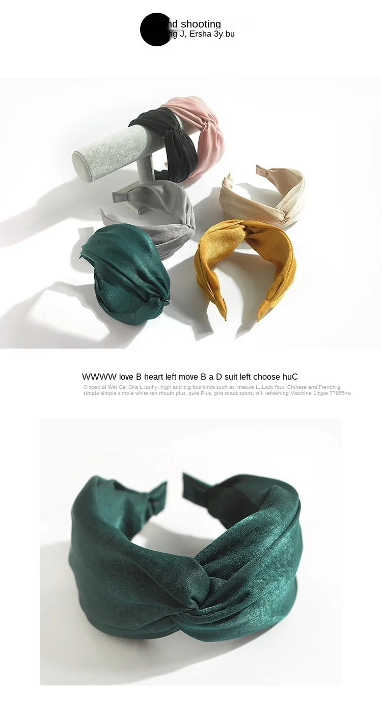 Women Hairbands Wide Female boho ties headband accessories Bow Hair Hoops Headwear Floral Hair Accessories Girl Head Band Lady
