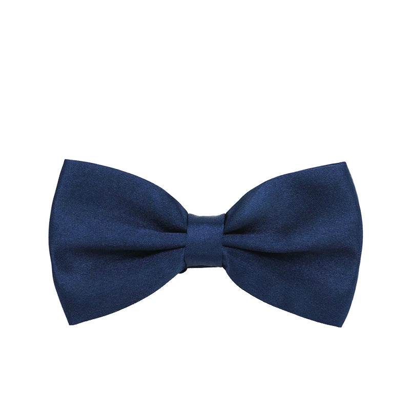 Men Bowties Classic Satin Bowtie Hot Sale Gentleman Necktie For Wedding Party Adjustable Solid Colorful Men Bow Ties Neck Cravat