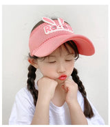 2023 New Kids Sun Hats Children Summer Visors Cute Rabbit Wings Bunny Hat Summer Hat for Kids Boys Girls Hats 3-12years Old