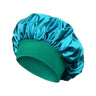 High Elastic Satin Solid Wide-brimmed Sleeping Hat Unisex Head Wrap Elastic Band Cap Hair Care Bonnet Night Sleeping Hat