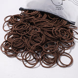 50PCS Macaron Rubber Band Hairband Headband High Elastic Durable Hair Ring Tied High Ponytail Women's Kids Hair Headwear