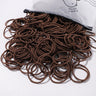 50PCS Macaron Rubber Band Hairband Headband High Elastic Durable Hair Ring Tied High Ponytail Women's Kids Hair Headwear