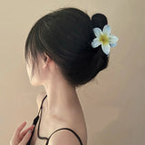 Fashion Egg Flower Hair Clips for Women Bohemia Style Flower Large Hair Claw Hairpin Beach Vacation Girls Hair Accessories