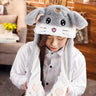 Women Girls Soft Warm Moving Jumping Rabbit Pinch Airbag Animals Ear Hat Funny Cap Plush