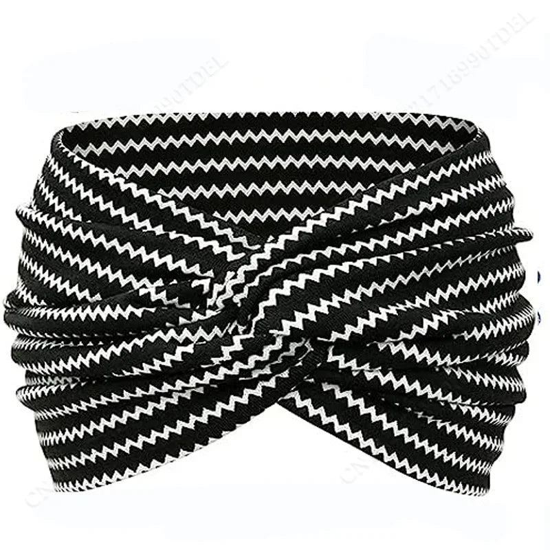 Twisted Wide Headbands for Women Extra Large Turban Workout Headband Fashion Yoga Hair Bands Boho Twisted Thick Hair Accessories