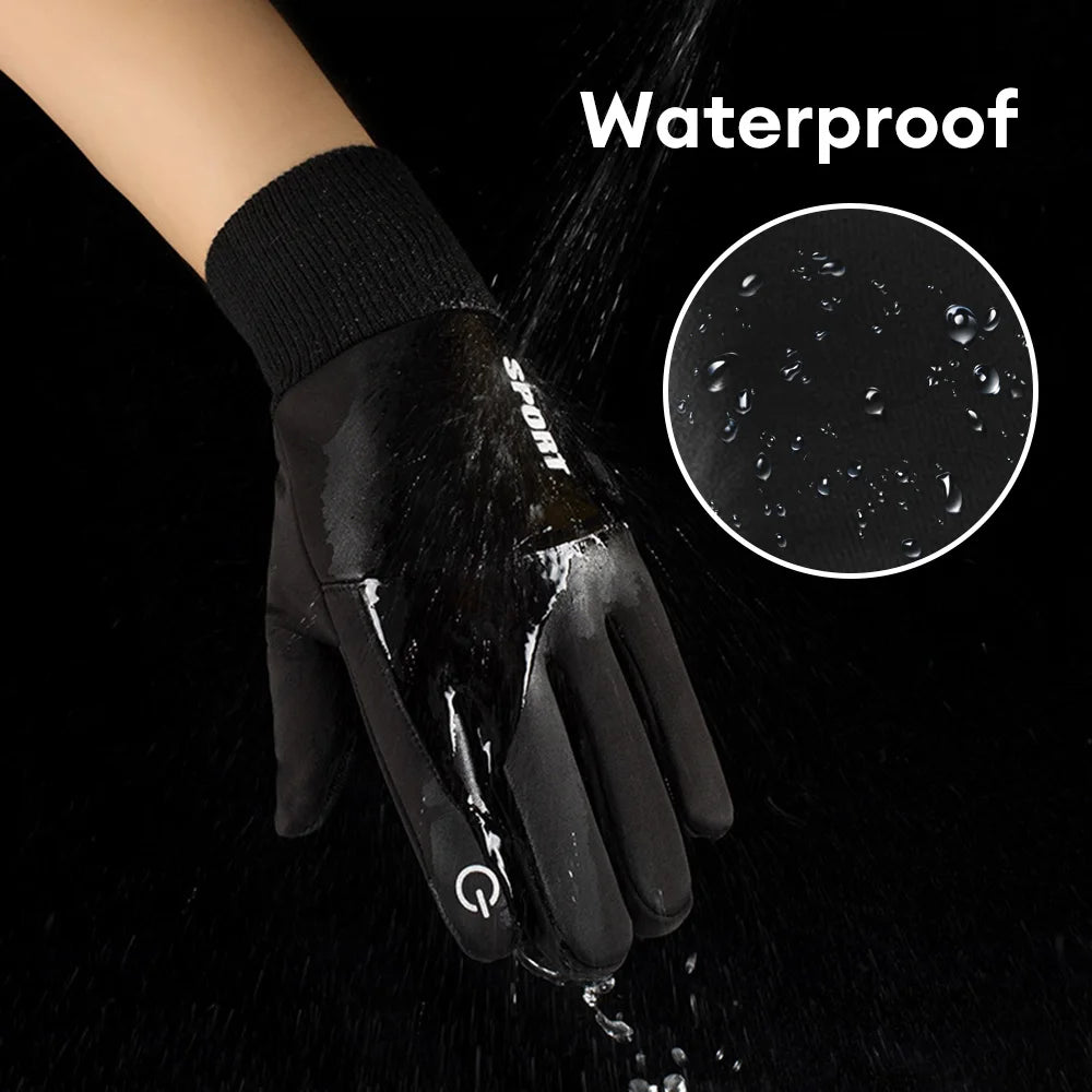 Winter Waterproof Women's Gloves Touchscreen Windproof Sports Fishing Driving Motorcycle Ski Non-slip Warm Cycling Men Gloves