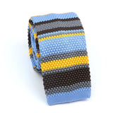 Leisure Knit Tie Fashion Skinny Striped Narrow Slim Neck Ties For Men Woven Knitted Cravat Colourful Warm Designer Necktie Gifts