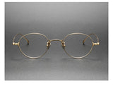 Pure Titanium Glasses Frame Men Women Vintage Round Brand Design Eyeglasses Frames New Titan Eyewear High Quality Spectacles