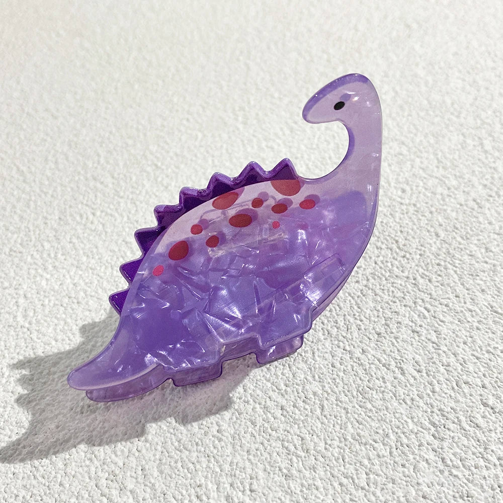 New Design Cartoon Dinosaurs Plastic Hair Clip Claw For Women Girls Fashion Funny Chameleon Ponytail Hairpin Hair Accessories