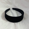 Fashion Autumn Winter Black Soft Velvet Cloth Hairbands for Women Girls Casual Shopping Face Washing Dress Up Hair Accessories