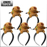 5PCS Headband Cartoon Mouse Hairband New Cartoon Plush Doll Headband French Wide-brim Hairpin Photo Headwear Creative Girl Gift